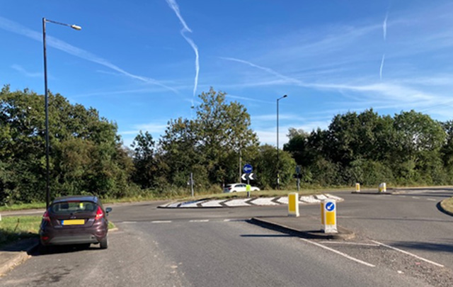 Frankley Beeches Road / Egghill Lane roundabout.